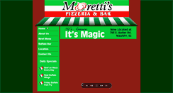 Desktop Screenshot of morettispizza.com